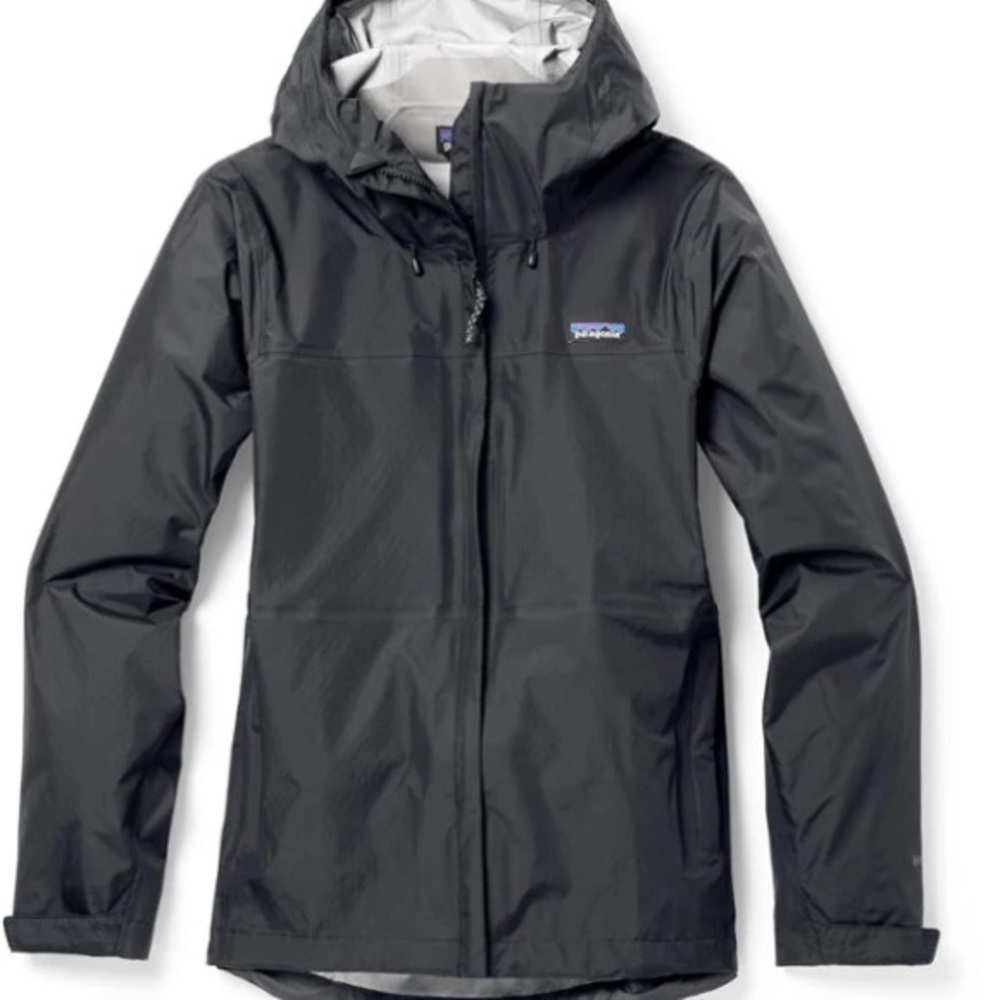 New Patagonia Women’s Torrentshell Rain Jacket Size L Black